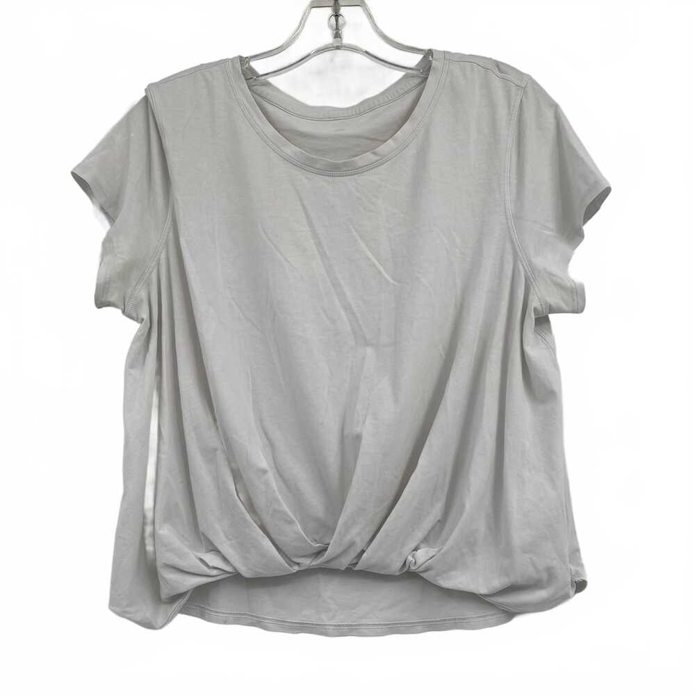 Lululemon White Gathered Front Tee | Women’s OS Regular